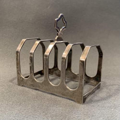 Early 20th Century Silver Toast Rack image-1