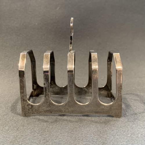 Early 20th Century Silver Toast Rack image-2
