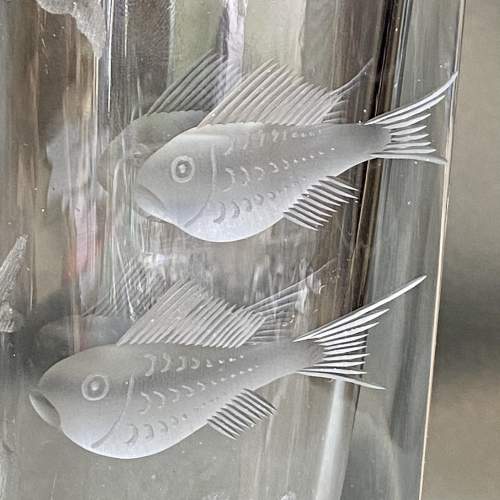 Stromberg Engraved Glass Vase image-2