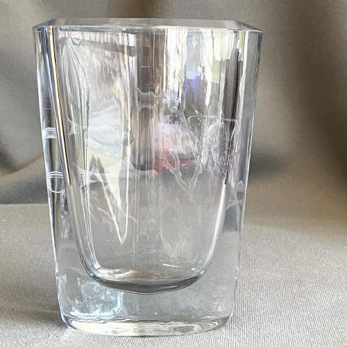 Stromberg Engraved Glass Vase image-3
