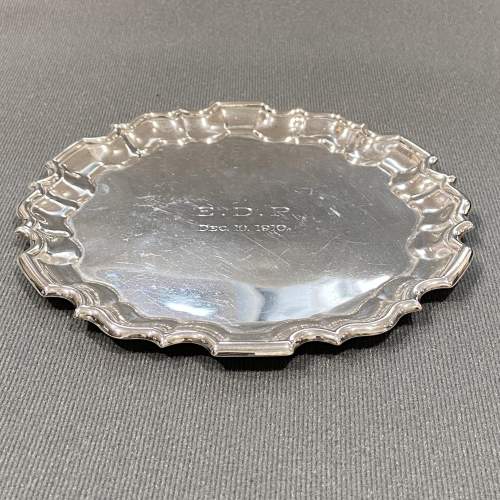 Silver Card Waiter by Mappin and Webb image-4