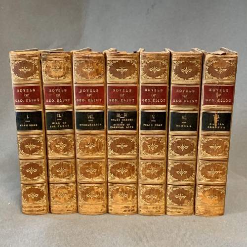 19th Century Set of 8 Volumes of the Novels of George Elliot image-1
