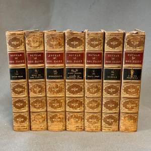 19th Century Set of 8 Volumes of the Novels of George Elliot