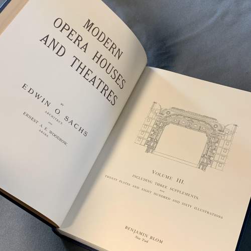 20th Century Three Volumes of Modern Opera Houses and Theatres image-5