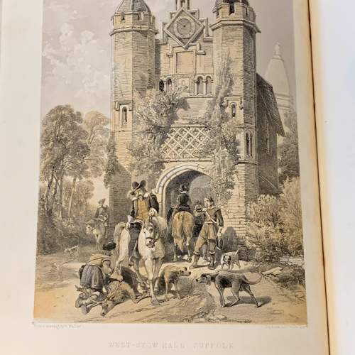 19th Century 2 Volumes of Baronial Halls and Picturesque Edifices image-6