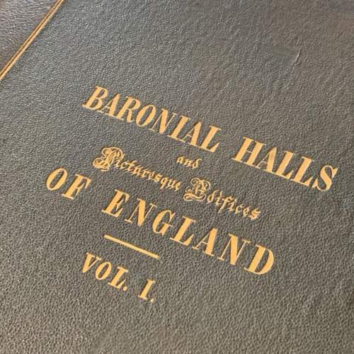 19th Century 2 Volumes of Baronial Halls and Picturesque Edifices image-3