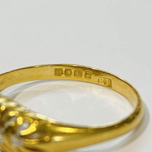 Victorian 18ct Gold Diamond Five Stone Ring image-6