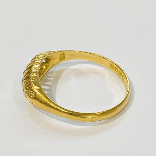 Victorian 18ct Gold Diamond Five Stone Ring image-4