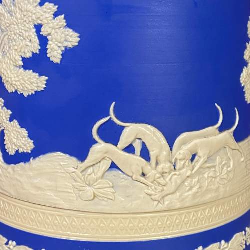 19th Century Copeland Spode Blue Pottery Jug image-2