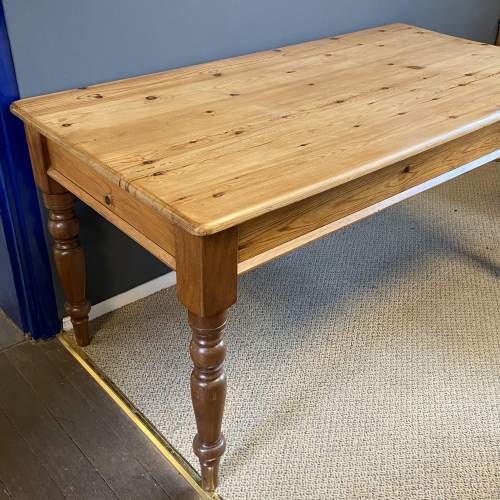 Victorian Style Pine Farmhouse Table image-1