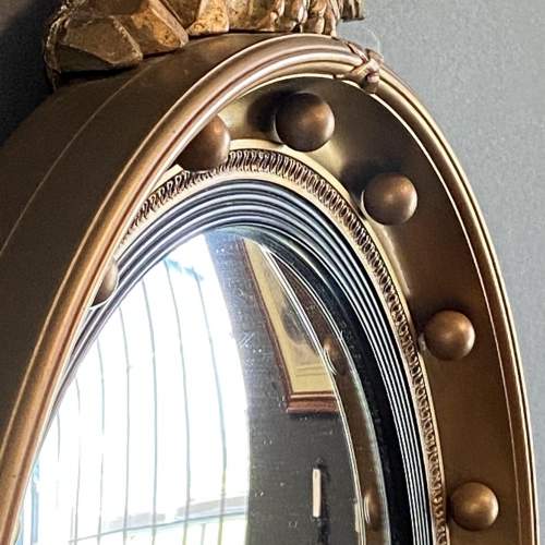 Regency Style Gilt Convex Wall Mirror image-5