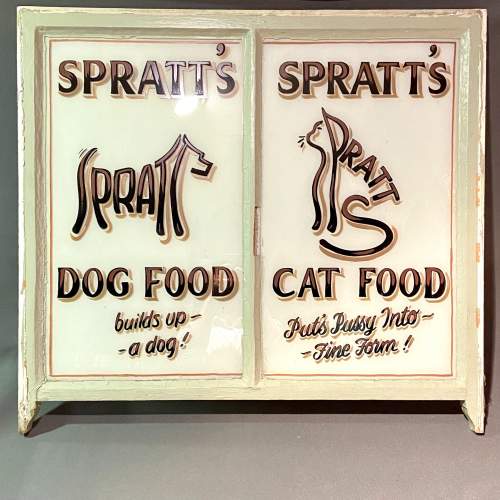 Spratts Cat and Dog Food Hand Painted Window image-1