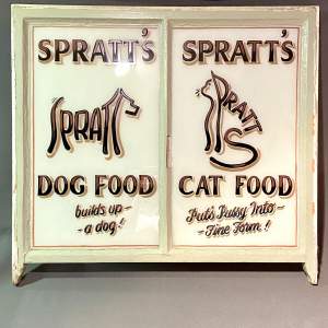 Spratts Cat and Dog Food Hand Painted Window