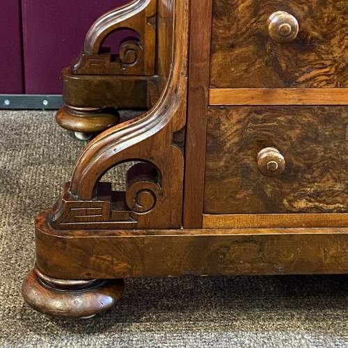 Quality 19th Century Burr Walnut Davenport Desk image-6