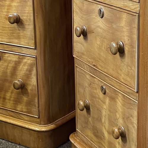 Pair of Victorian Scottish Satin Birch Bedside Cabinets image-6