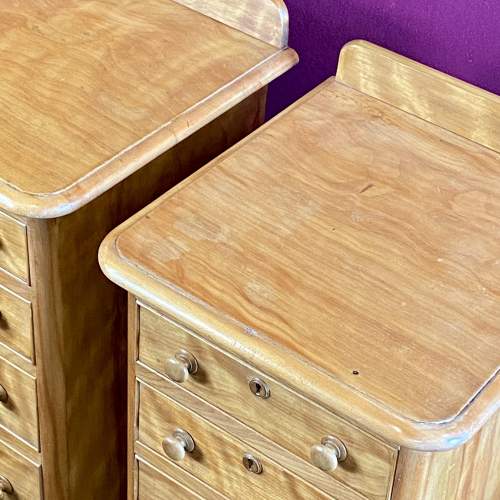 Pair of Victorian Scottish Satin Birch Bedside Cabinets image-4