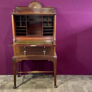 Inlaid Mahogany Shapland and Petter Writing Desk