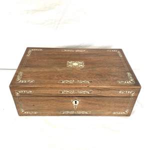 19th Century Inlaid Writing Box