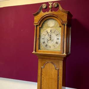 Late 18th Century Oak Cased Grandfather Clock by John Hargrave