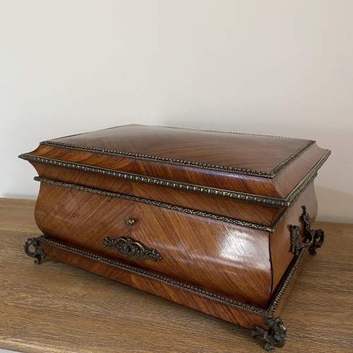 A Fine Kingwood and Ormolu Ladies Writing Box - Jewellery Casket image-1