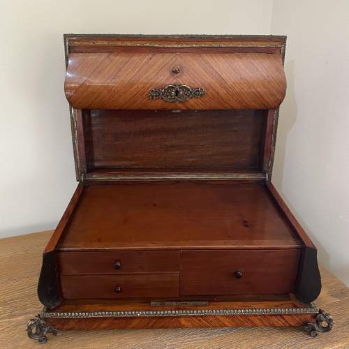 A Fine Kingwood and Ormolu Ladies Writing Box - Jewellery Casket image-4
