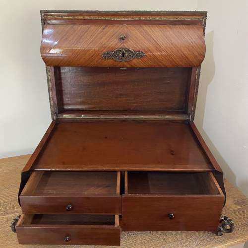A Fine Kingwood and Ormolu Ladies Writing Box - Jewellery Casket image-5