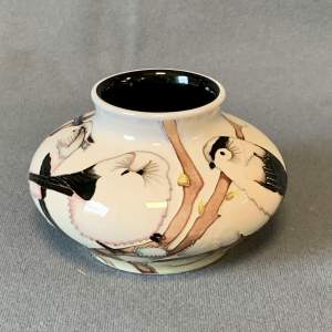 Moorcroft Ovoid Vase with Garden Birds