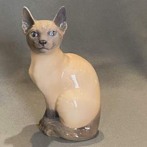 Royal Copenhagen Siamese Cat Figure