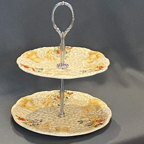 Clarice Cliff Celtic Harvest Two Tier Cakestand image-1