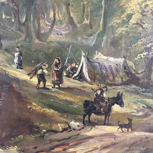 English School 20th Century Oil on Board - Wooded Landscape image-4