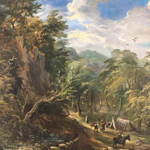 English School 20th Century Oil on Board - Wooded Landscape image-5