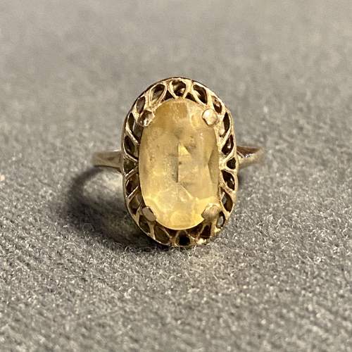 Vintage 9ct Gold Citrine Ring image-2