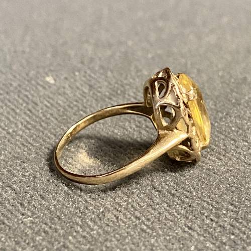 Vintage 9ct Gold Citrine Ring image-3