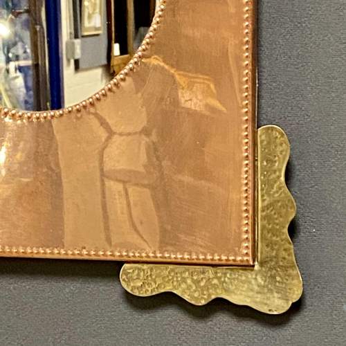 Arts and Crafts Copper and Brass Wall Mirror image-2