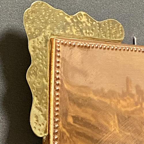 Arts and Crafts Copper and Brass Wall Mirror image-3