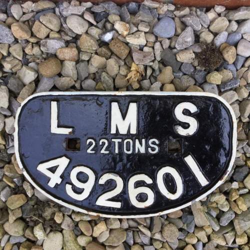A London Midland and Scottish Railway Goods Wagon Builders Plate image-1