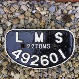 A London Midland and Scottish Railway Goods Wagon Builders Plate