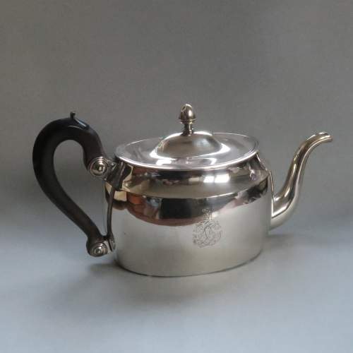 French Early 19th Century Silver Plated Teapot Francois Levrat image-1