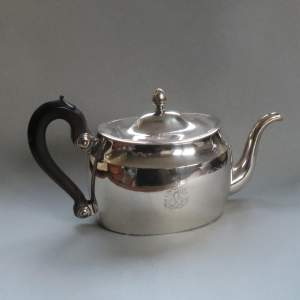 French Early 19th Century Silver Plated Teapot Francois Levrat