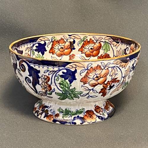 Victorian Amherst Japan Ironstone Footed Bowl image-1