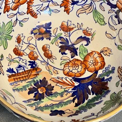 Victorian Amherst Japan Ironstone Footed Bowl image-3