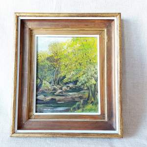 Scenes of the River Bank Oil Painting