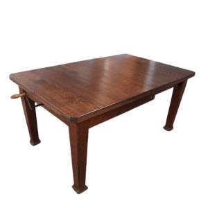 Circa 1900 Arts and Crafts Liberty Style Oak Wind Out Dining Table