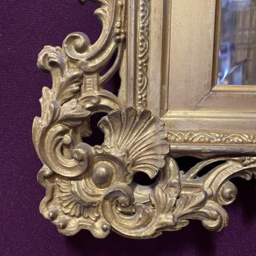 Bevelled Plate Mirror with Gilt Gesso Frame image-4