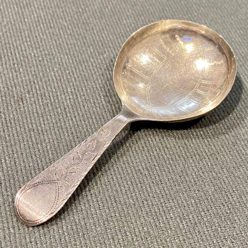 George III Silver Caddy Spoon by Joseph Taylor image-2