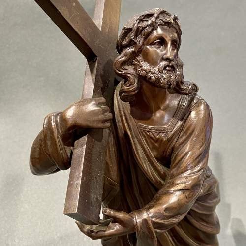 19th Century Bronze Jesus by Houlet image-3