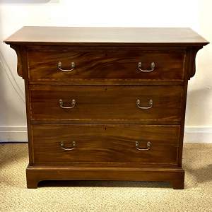 Edwardian Cross Banded Mahogany Chest of Drawers