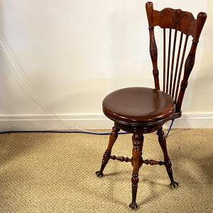 An Unusual American Music Room Chair