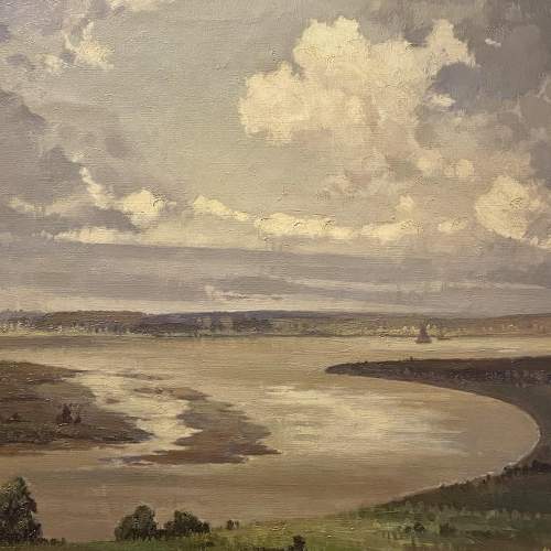 Clive Browne Oil on Canvas Riverscape image-2