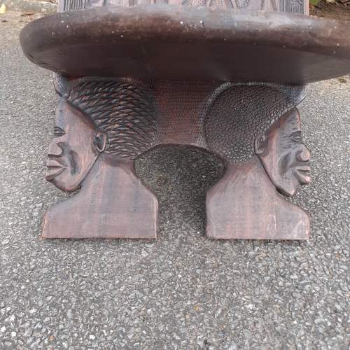 Congolese Old Tribal Chair - Nicely Carved image-5